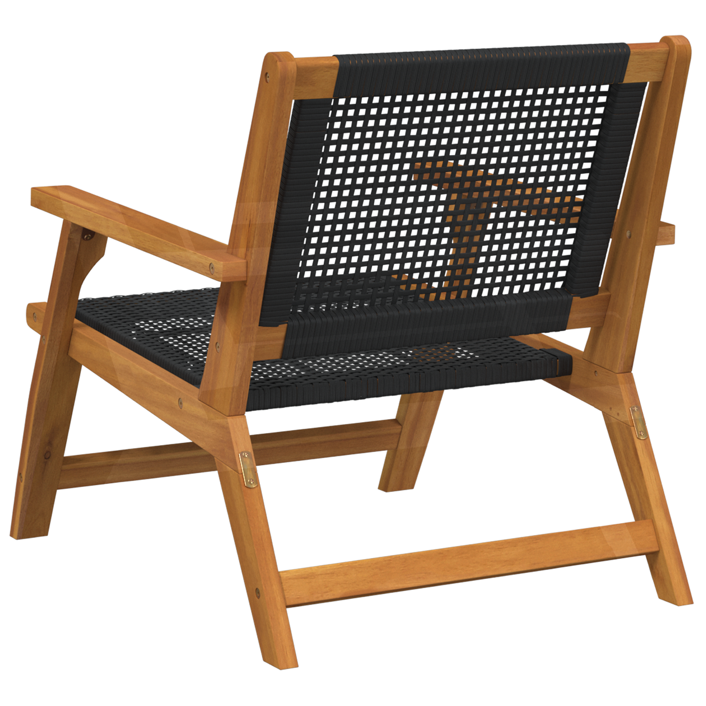 Havemøbler 2 Stk Sort 76X67X73.5 Cm Solid Akacietræ