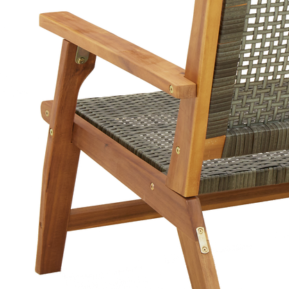 Have Stole 2 Stk Grå 76X67X73.5 Cm Massivt Akacietræ