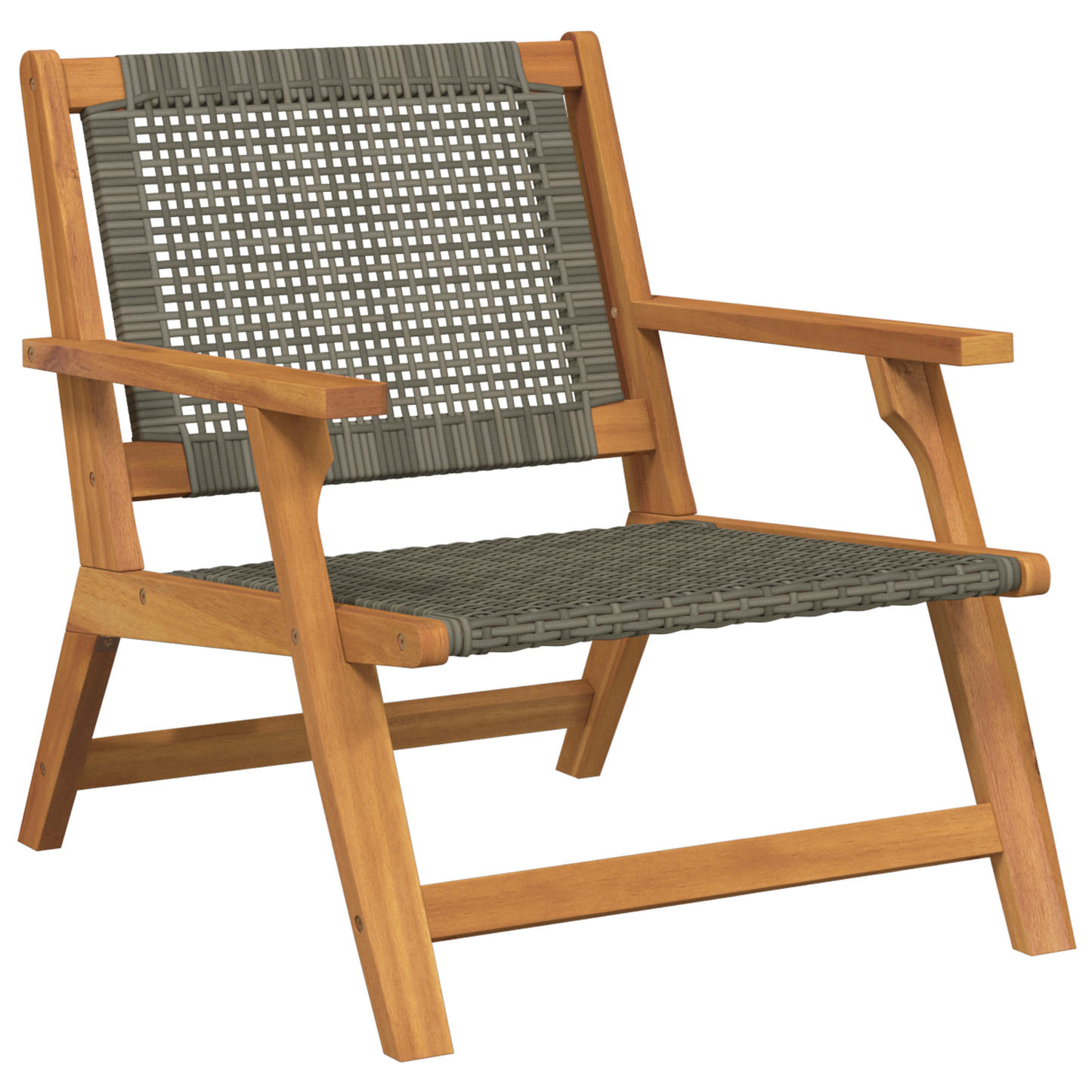 Have Stole 2 Stk Grå 76X67X73.5 Cm Massivt Akacietræ
