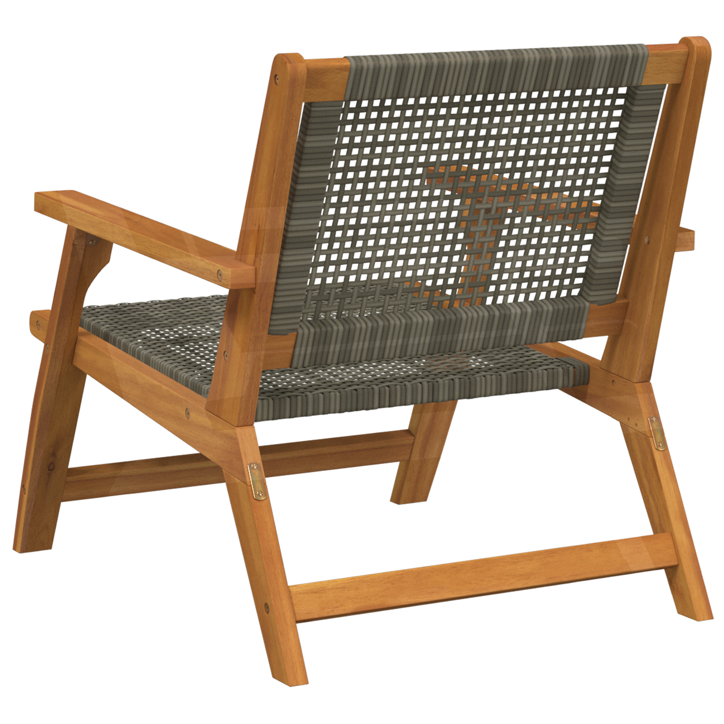 Have Stole 2 Stk Grå 76X67X73.5 Cm Massivt Akacietræ