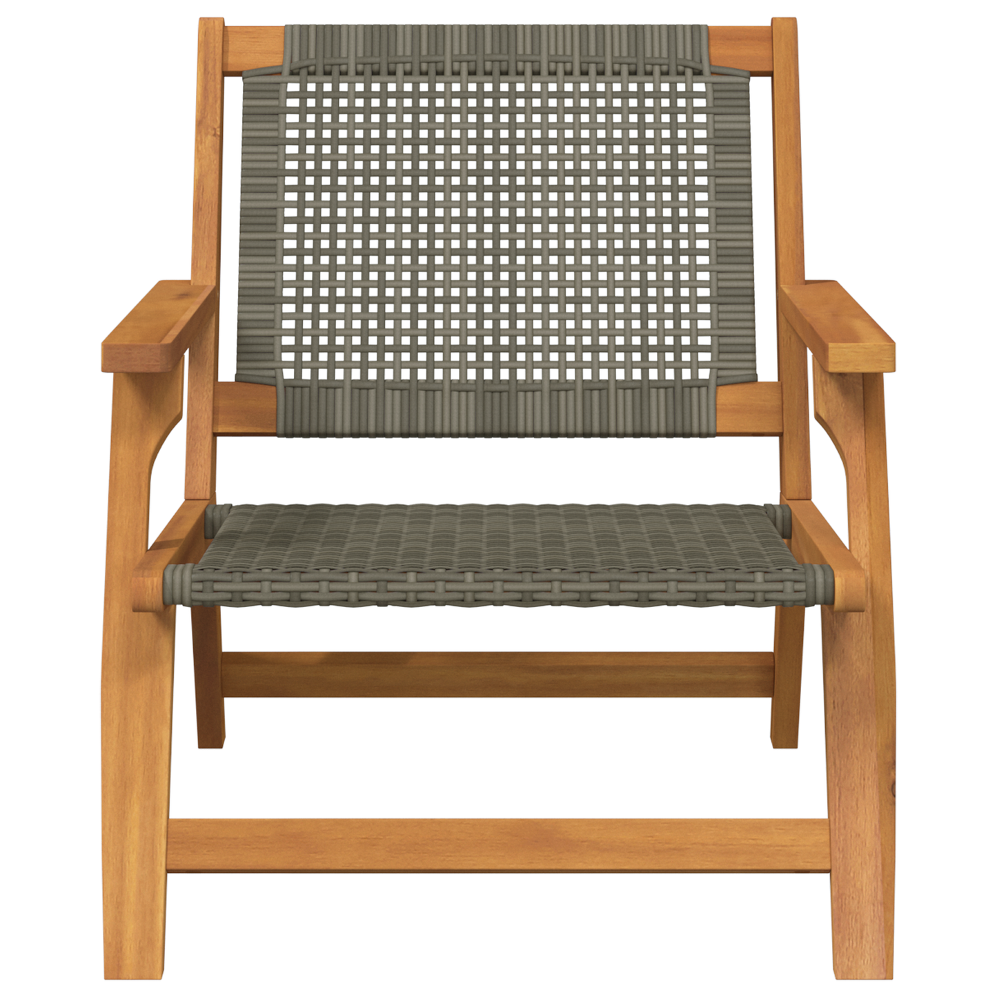 Have Stole 2 Stk Grå 76X67X73.5 Cm Massivt Akacietræ