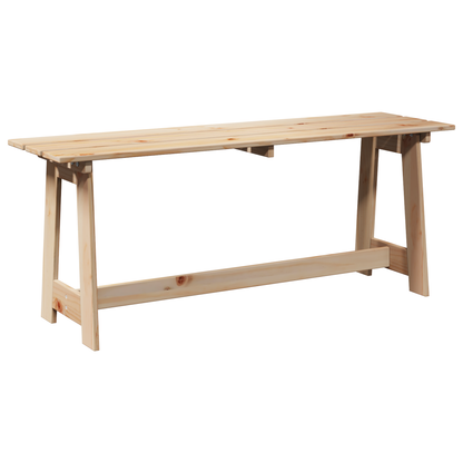 Udendørs Bænk 119X35X47 Cm Massivt Fyrretræ