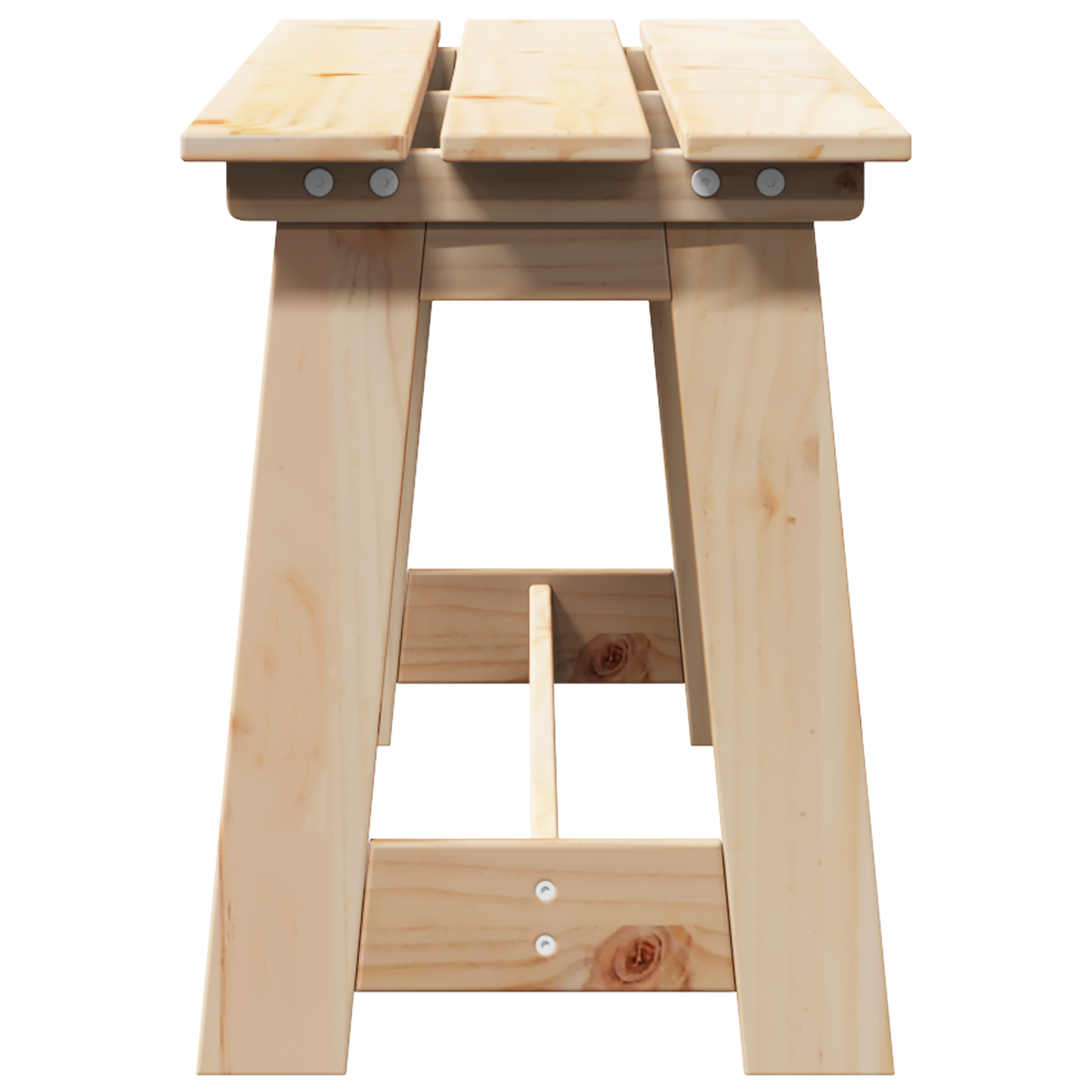 Udendørs Bænk 119X35X47 Cm Massivt Fyrretræ