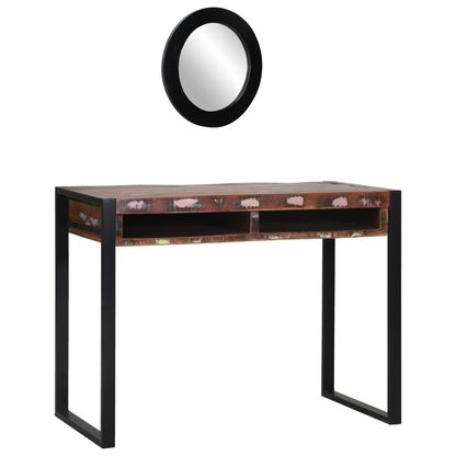 Dressing Table Flerfarvet 100 X 50 X 75 Cm Massivt Genbrugstræ