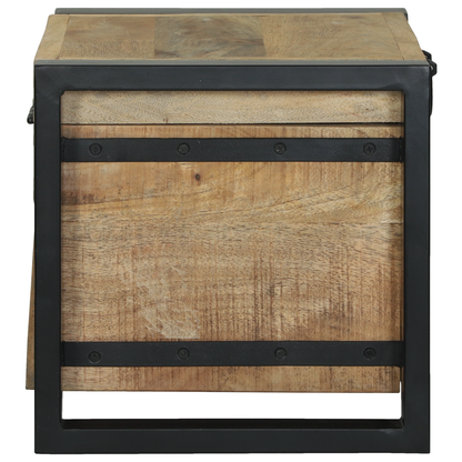 Opbevaringskister Brun 40 X 30 X 30 Cm Massivt Mangotræ