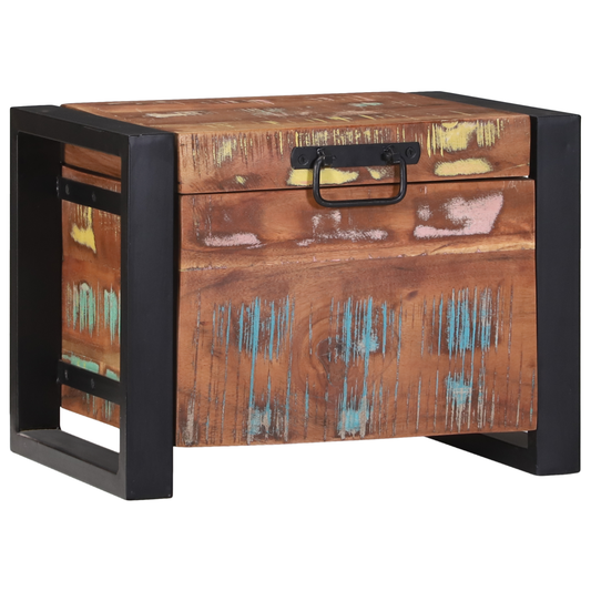 Opbevaringskister Brun 40 X 30 X 30 Cm Massivt Genbrugstræ