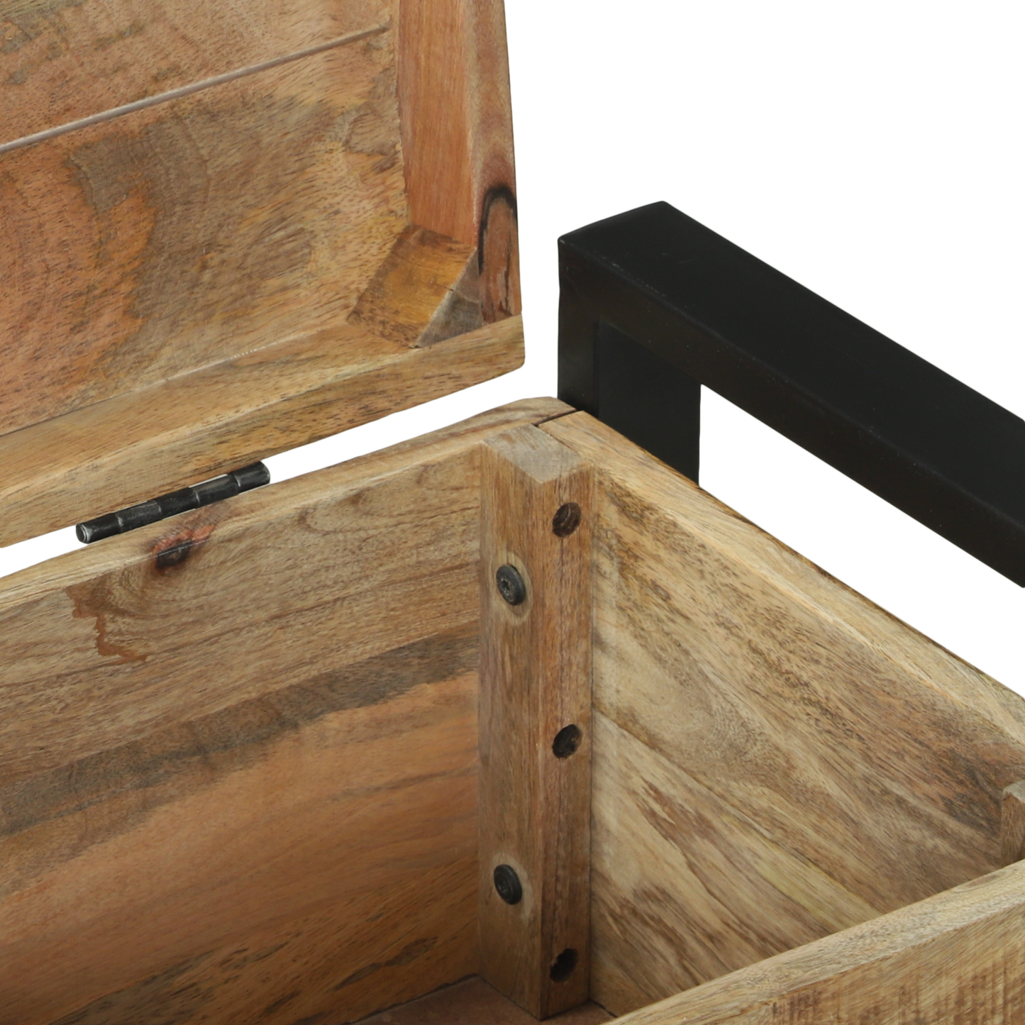 Opbevaringskister Brun 60 X 30 X 30 Cm Massivt Mangotræ