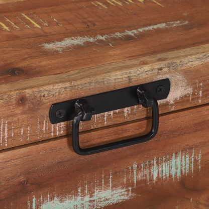 Opbevaringskister Brun 60 X 30 X 30 Cm Massivt Genbrugstræ