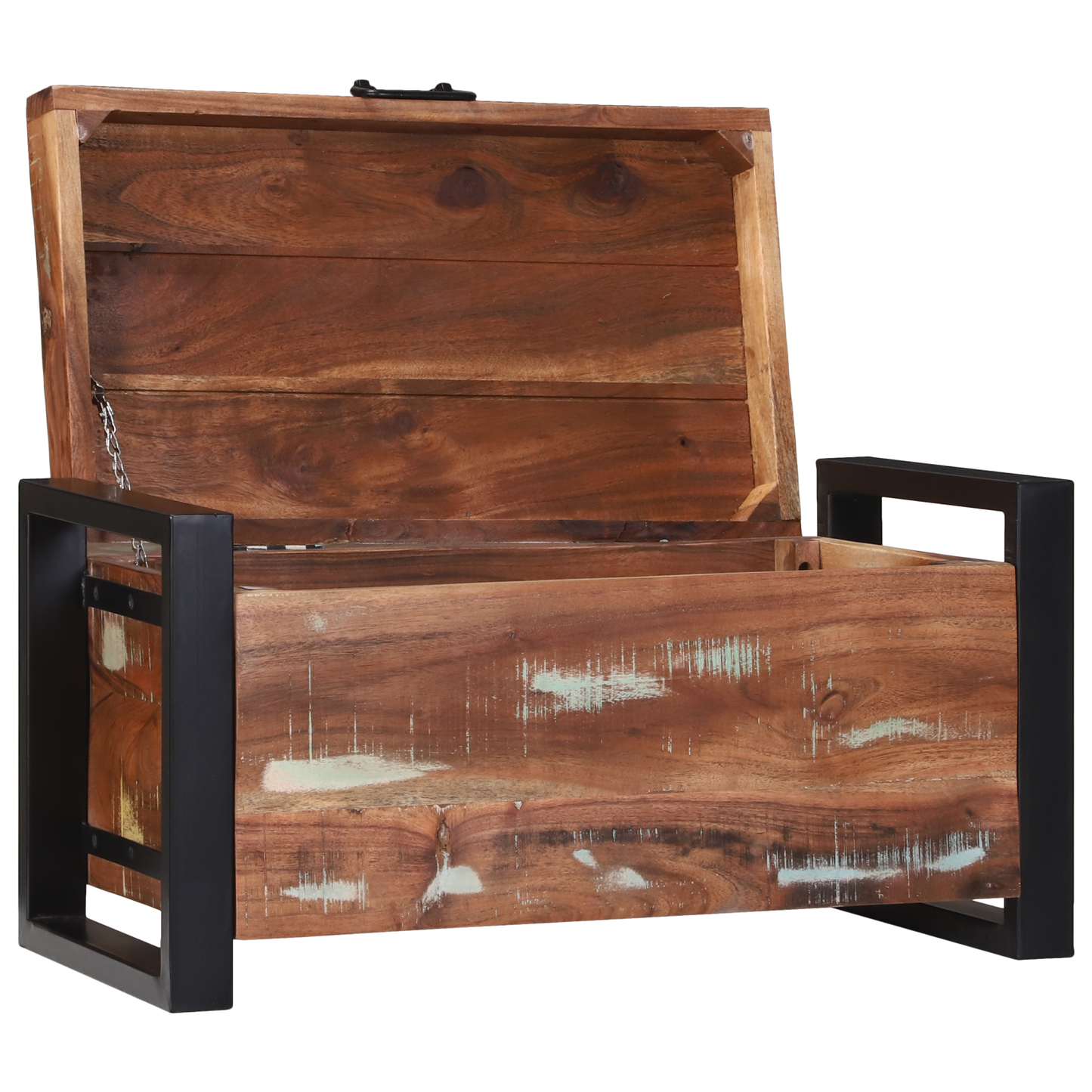 Opbevaringskister Brun 60 X 30 X 30 Cm Massivt Genbrugstræ