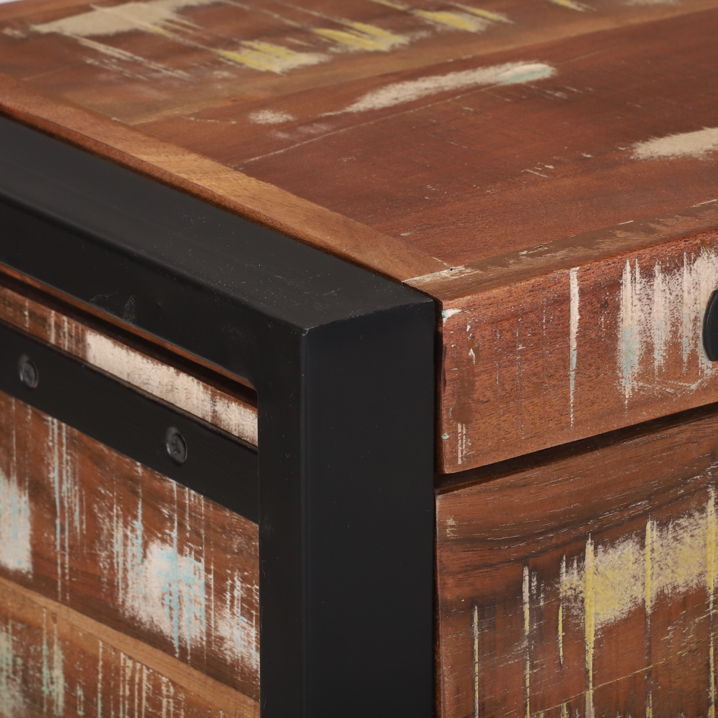 Opbevaringskister Brun 80 X 30 X 30 Cm Massivt Genbrugstræ