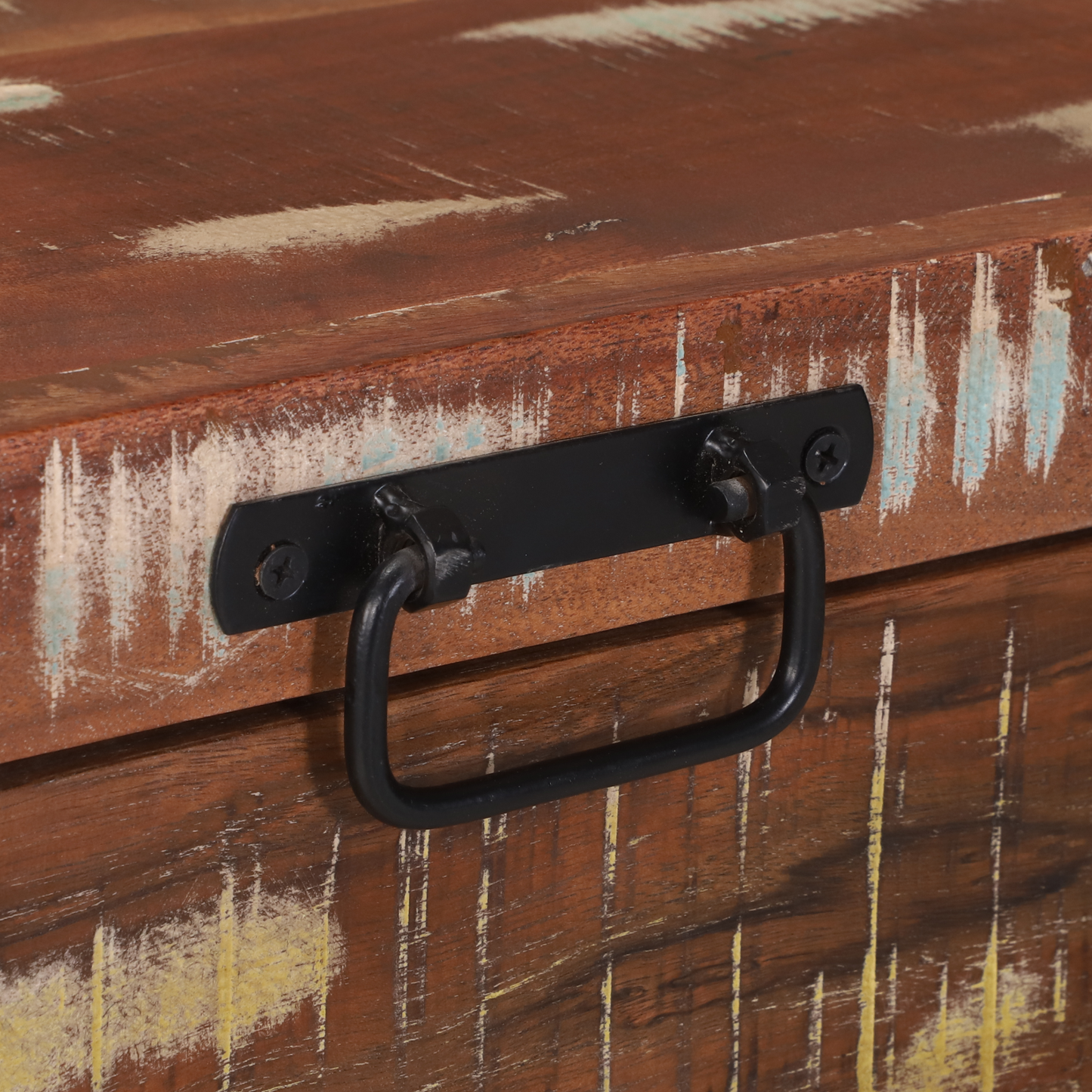 Opbevaringskister Brun 80 X 30 X 30 Cm Massivt Genbrugstræ