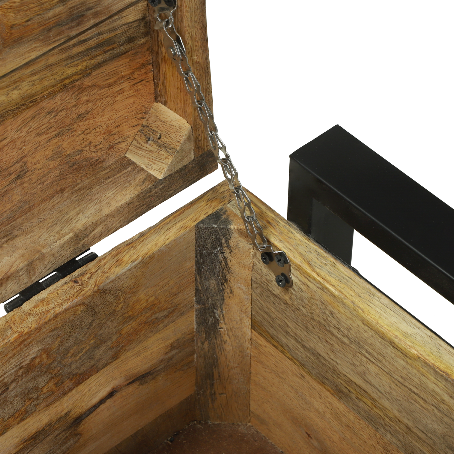 Opbevaringsboks Brun 80 X 35 X 45 Cm Massivt Mangotræ