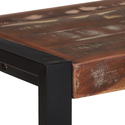 Bænk Flerfarvet 100 X 35 X 45 Cm Massivt Genbrugstræ