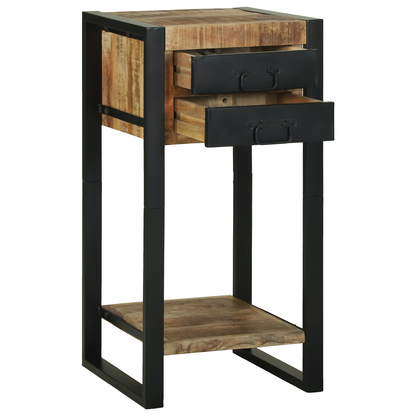Telefonstand 40X40X80 Cm Solid Groft Træ Mango