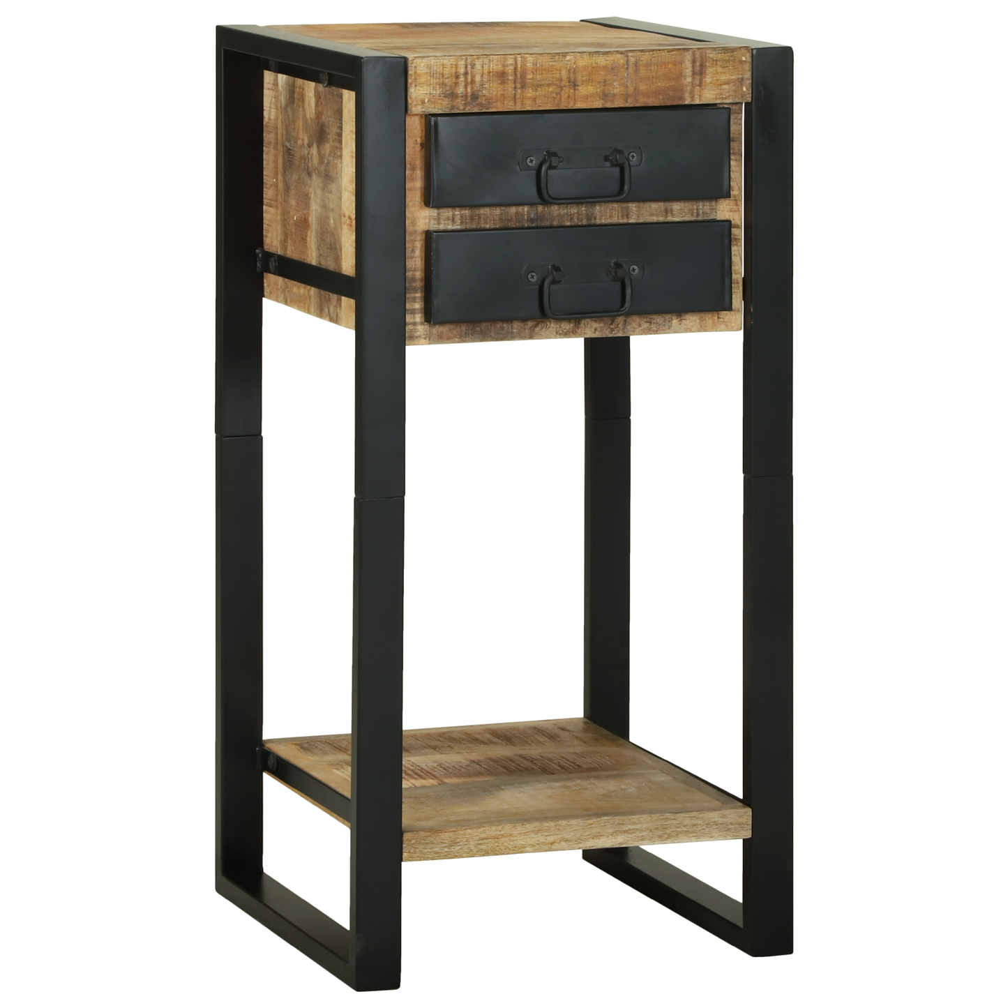 Telefonstand 40X40X80 Cm Solid Groft Træ Mango