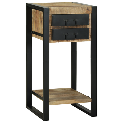 Telefonstand 40X40X80 Cm Solid Groft Træ Mango