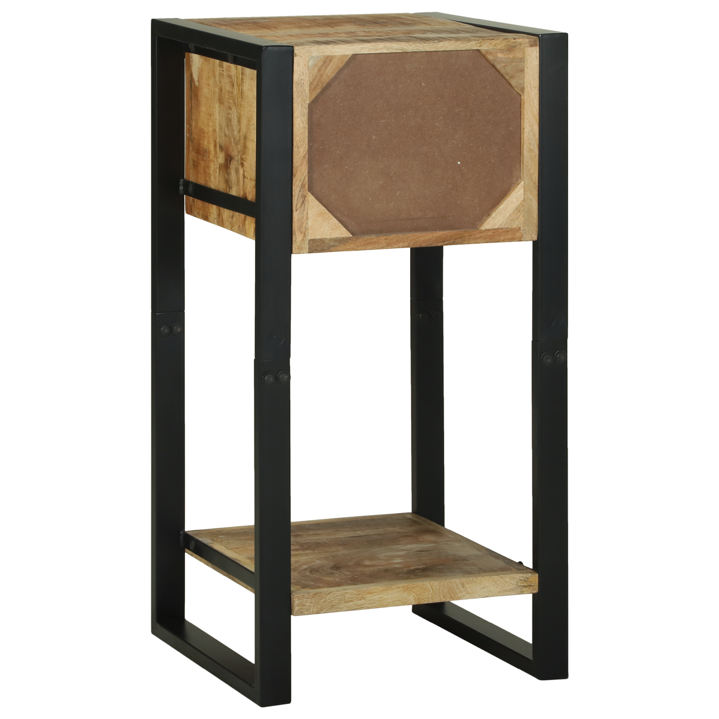 Telefonstand 40X40X80 Cm Solid Groft Træ Mango