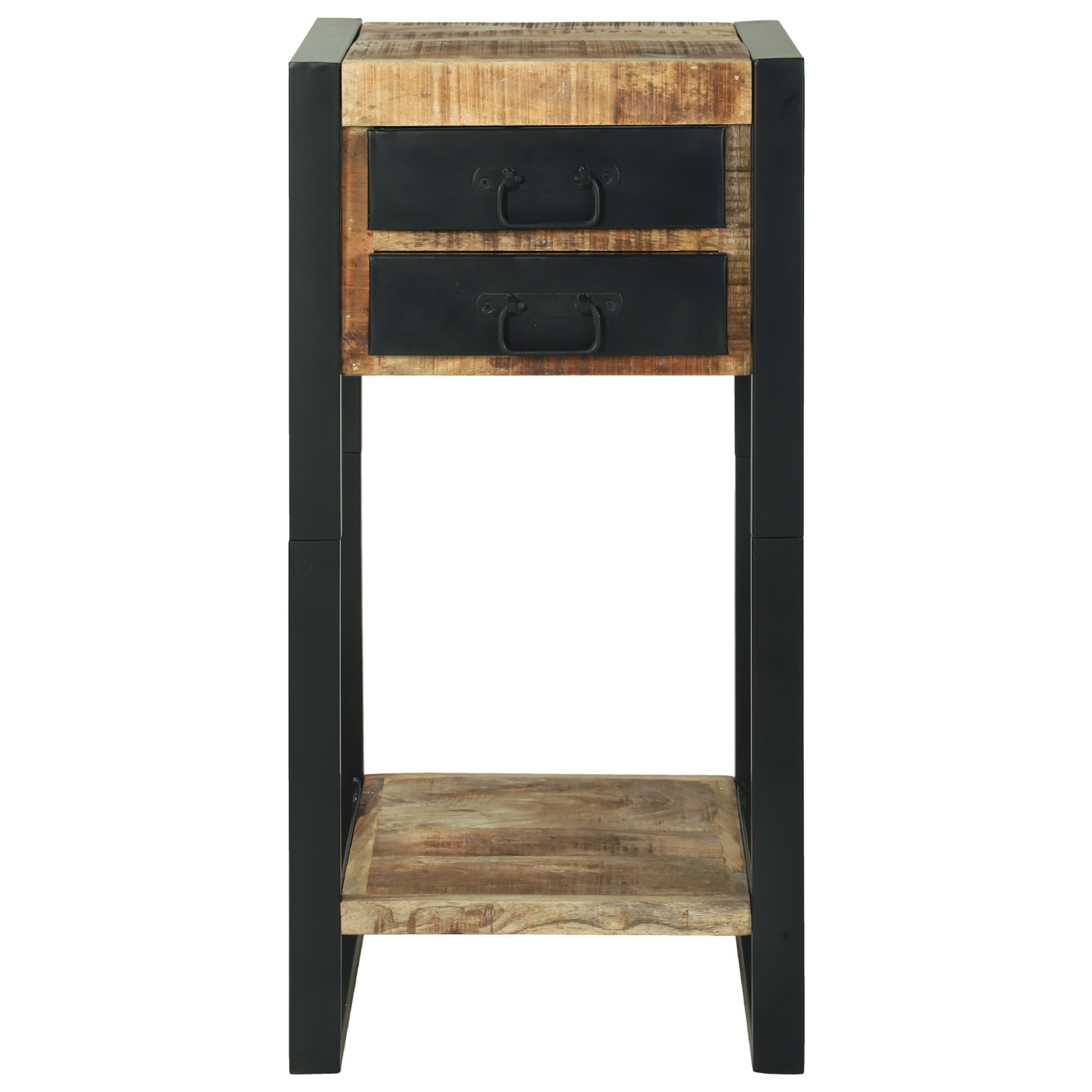 Telefonstand 40X40X80 Cm Solid Groft Træ Mango