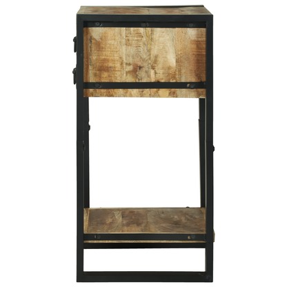 Telefonstand 40X40X80 Cm Solid Groft Træ Mango