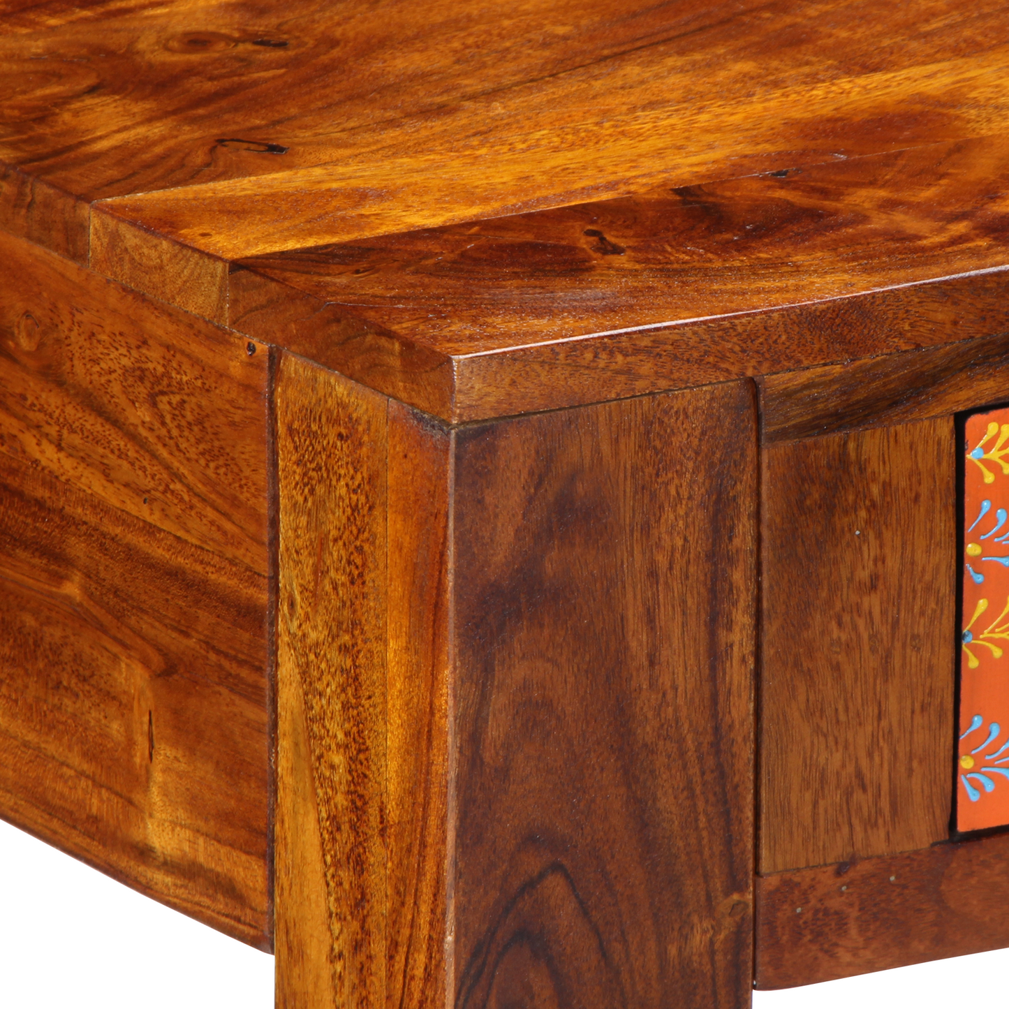 Skrivebord 100X50X75 Cm Massivt Træ Akacietræ