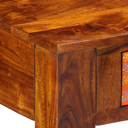 Skrivebord 100X50X75 Cm Massivt Træ Akacietræ