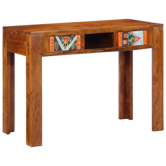 Skrivebord 100X50X75 Cm Massivt Træ Akacietræ