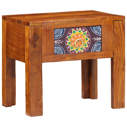 Side Table 40X30X36 Cm Solid Wood Acacia