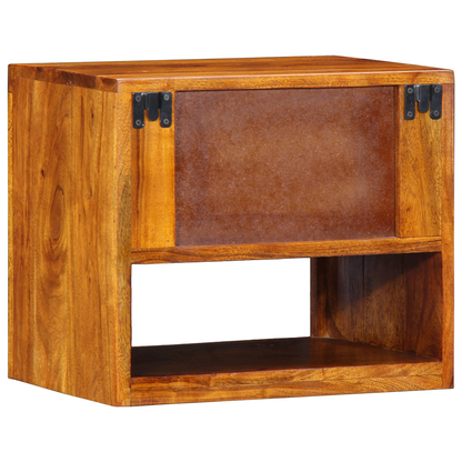Sengeborde 2 Stk 40X35X35 Cm Solid Akacietræ