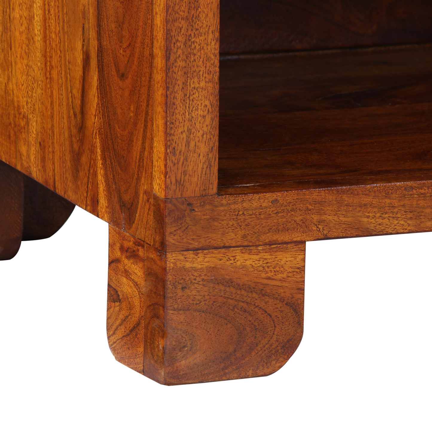 Telefonstand Honey Brown 40X35X75 Cm Solid Akacietræ