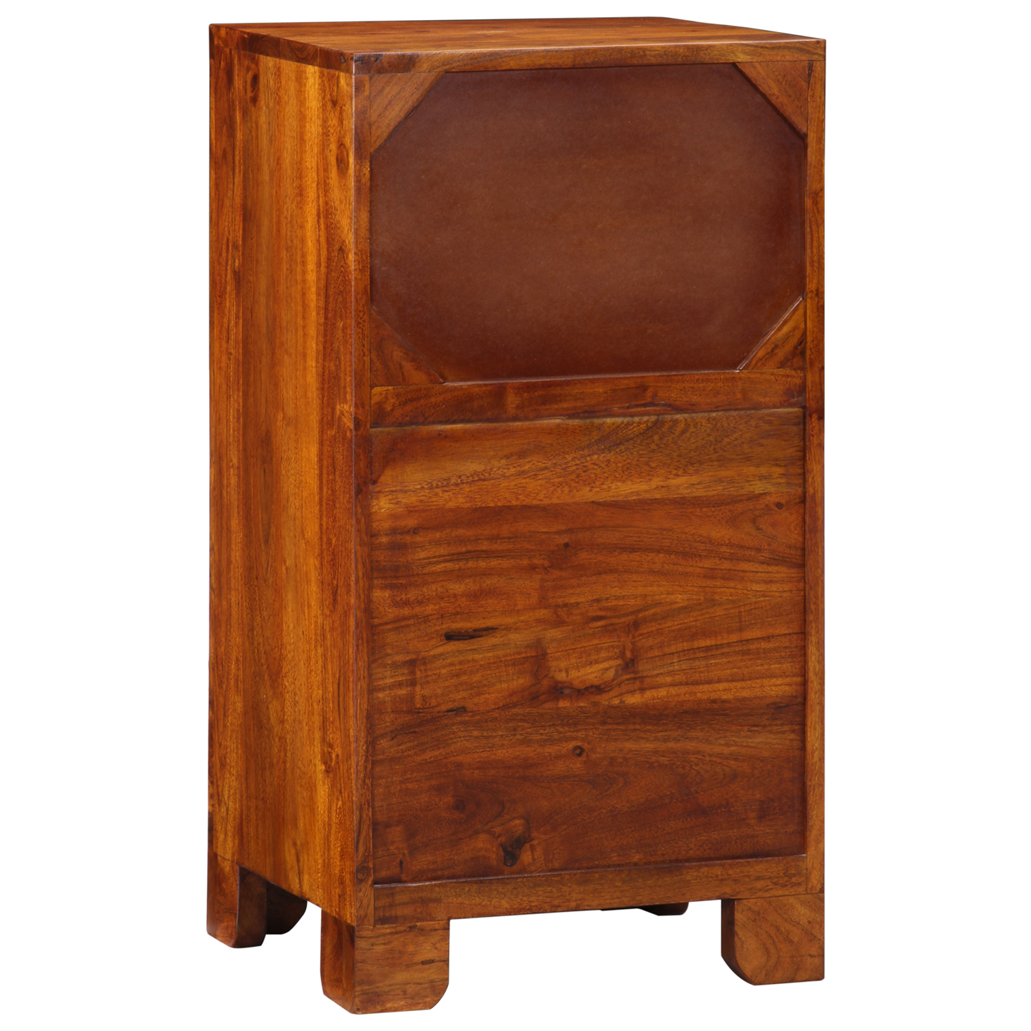 Telefonstand Honey Brown 40X35X75 Cm Solid Akacietræ