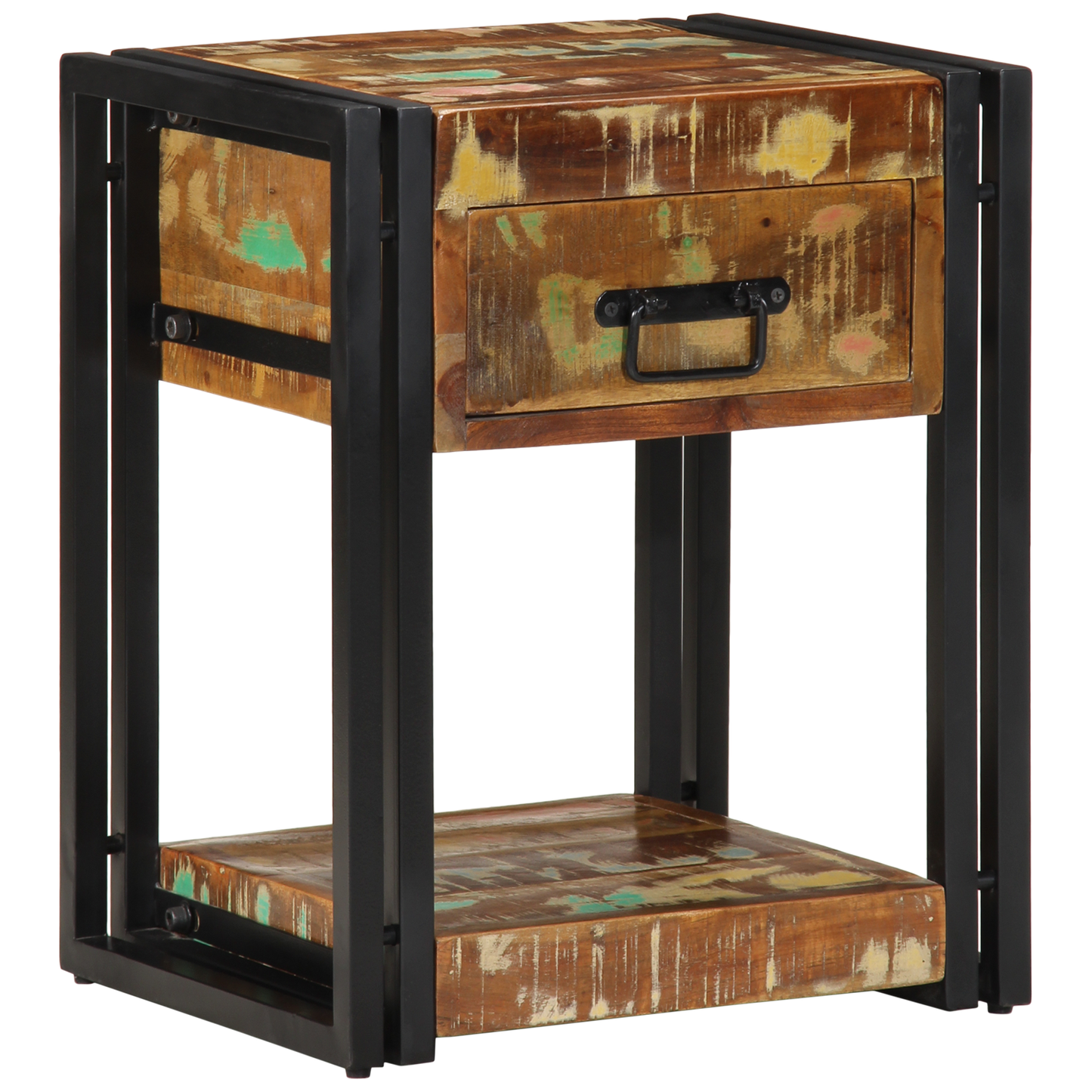Sengebord 40X35X50 Cm Solid Træ Genbrugt