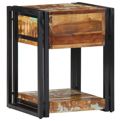 Sengebord 40X35X50 Cm Solid Træ Genbrugt