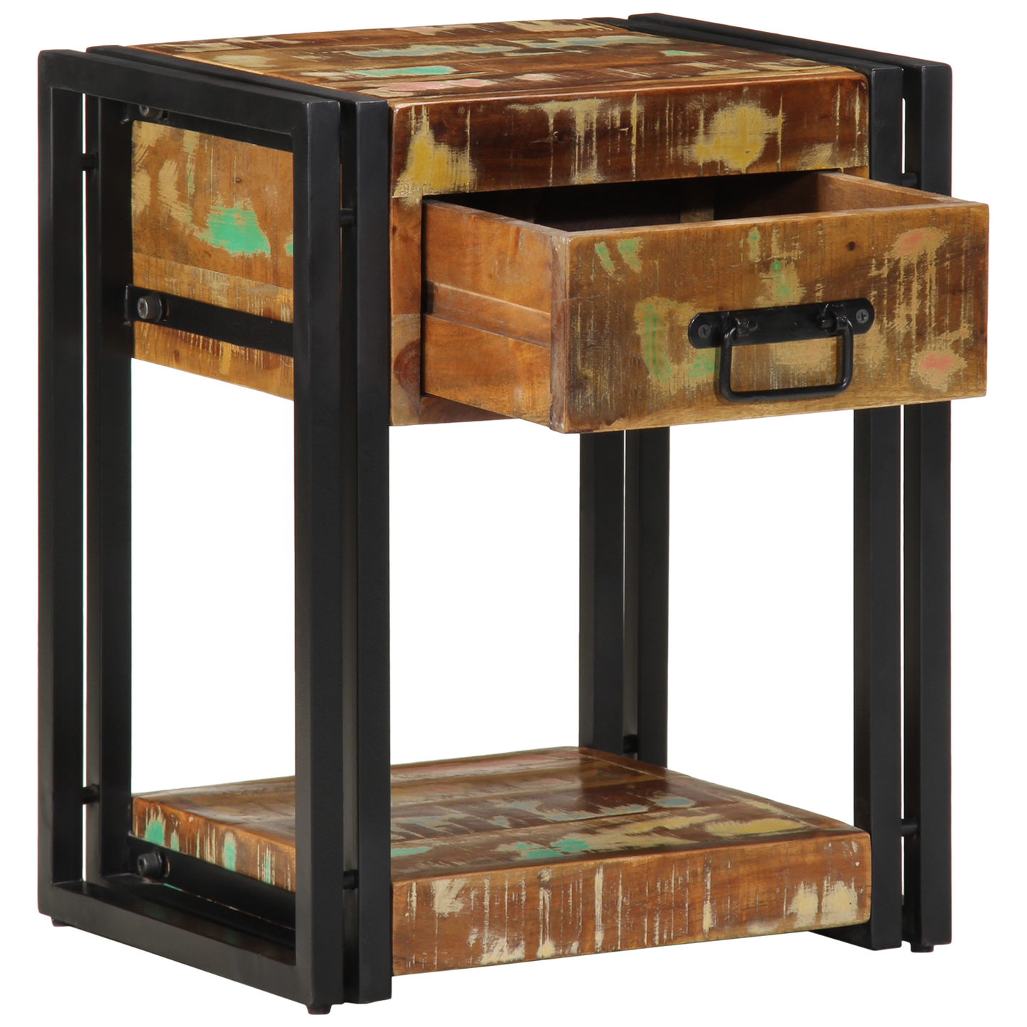 Sengeborde 2 Stk 40X35X50 Cm Solidt Træ Genbrug