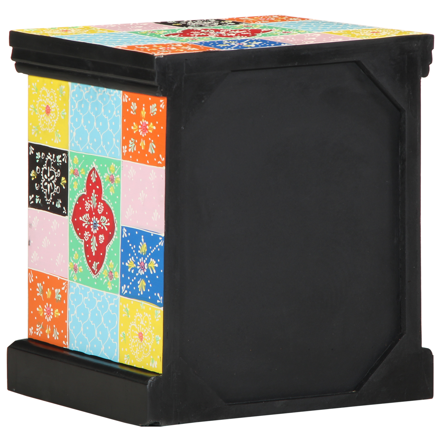 Sengebord 2 Stk Flerfarvet 40X35X45 Cm Ingeniørtræ
