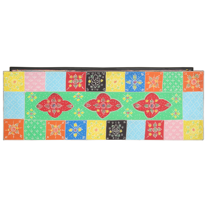 Tv-Skab Flerfarvet 100 X 35 X 50 Cm Massivt Mangotræ