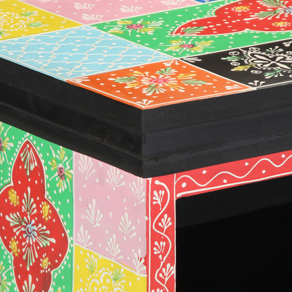 Tv-Skab Med Hylde Flerfarvet 80 X 30 X 22 Cm Konstrueret Træ