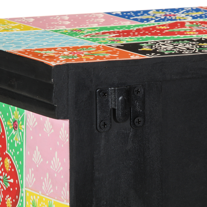 Tv-Skab Med Hylde Flerfarvet 80 X 30 X 22 Cm Konstrueret Træ