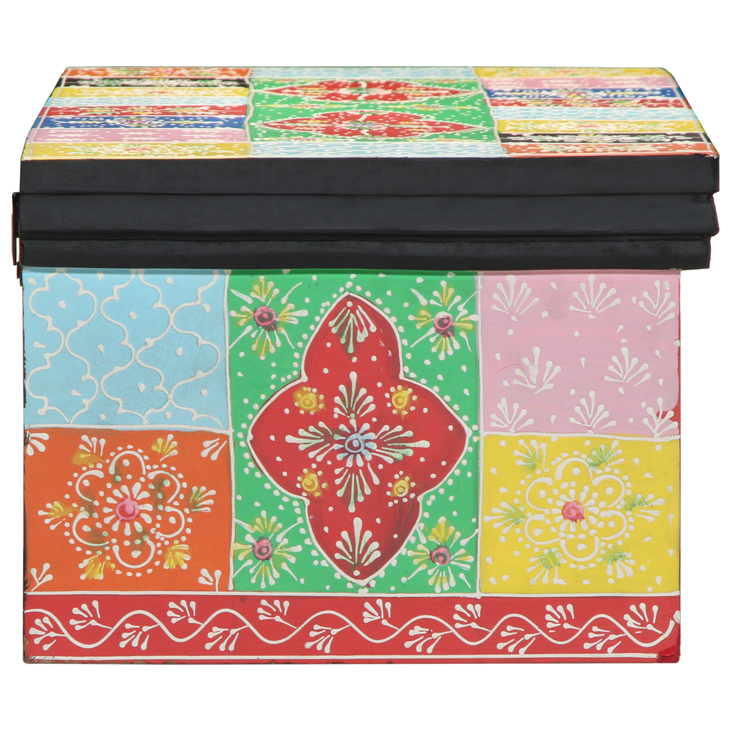 Tv-Skab Med Hylde Flerfarvet 80 X 30 X 22 Cm Konstrueret Træ