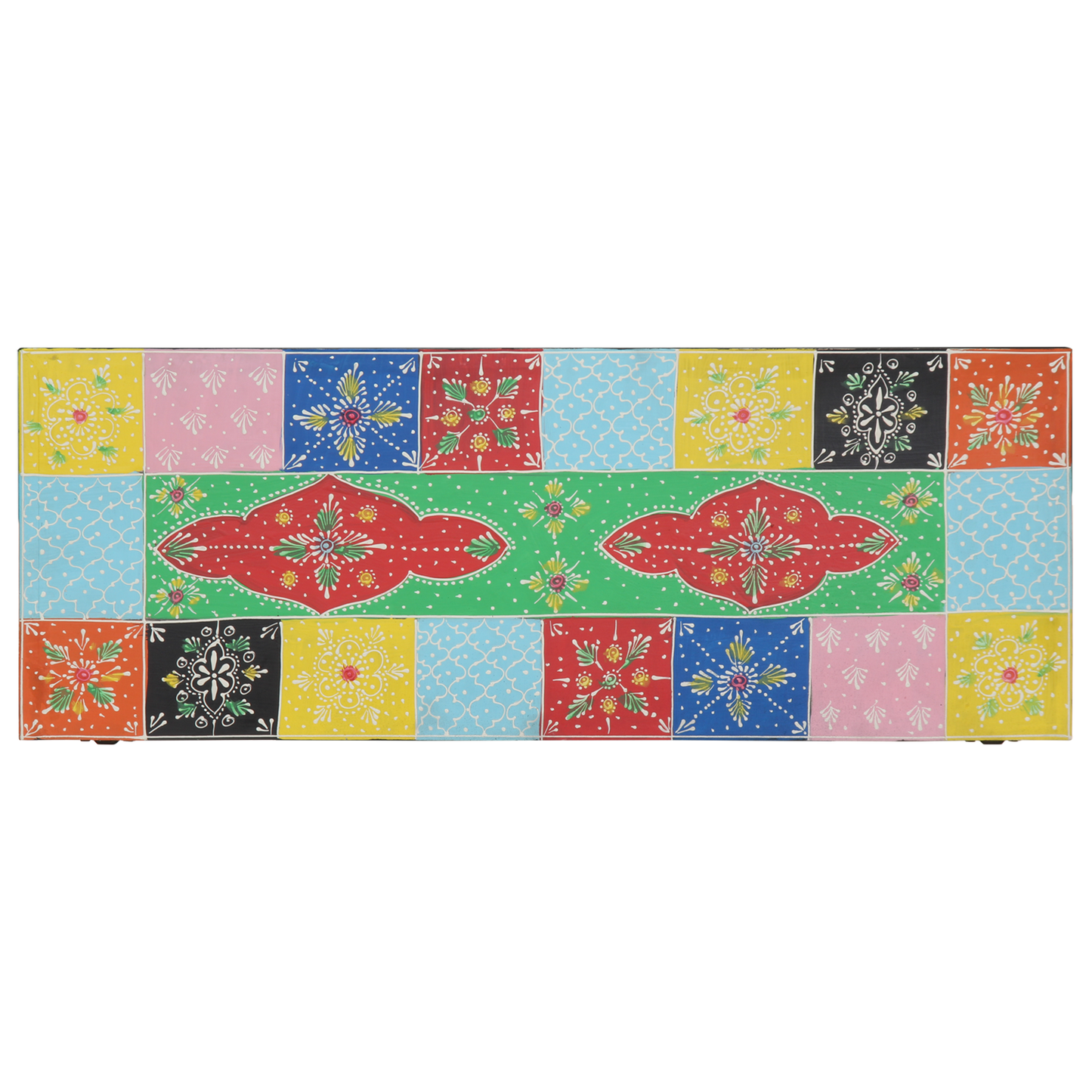 Tv-Skab Med Hylde Flerfarvet 80 X 30 X 22 Cm Konstrueret Træ