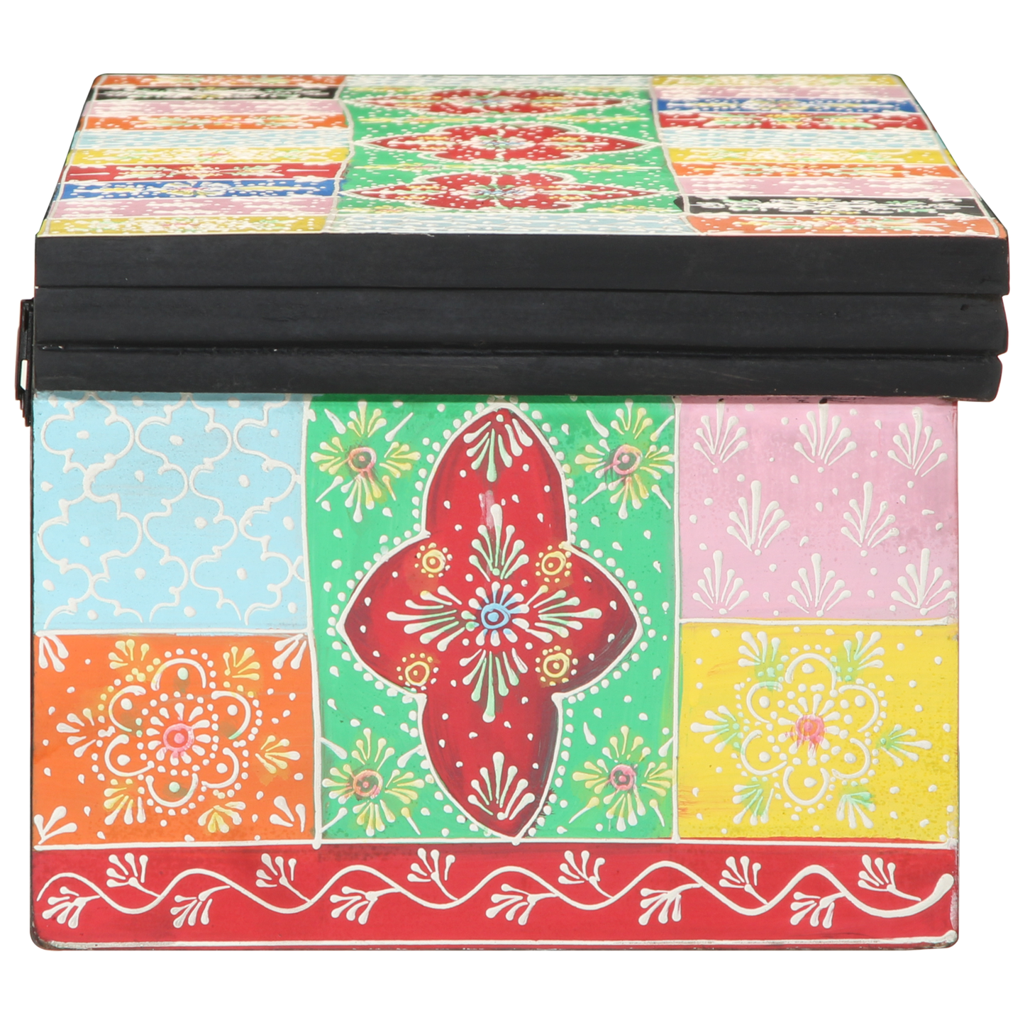 Tv-Skab Med Hylde Flerfarvet 100 X 30 X 22 Cm Konstrueret Træ