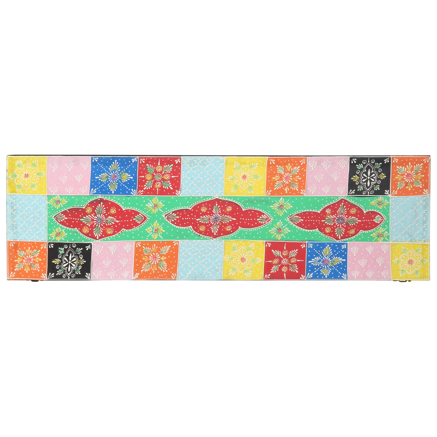 Tv-Skab Med Hylde Flerfarvet 100 X 30 X 22 Cm Konstrueret Træ