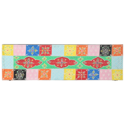 Tv-Skab Med Hylde Flerfarvet 100 X 30 X 22 Cm Konstrueret Træ