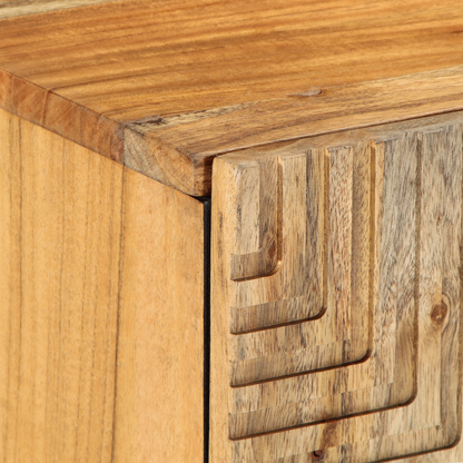 Tv Skab Med Skuffe Brun 105 X 33.5 X 46 Cm Massivt Akacietræ