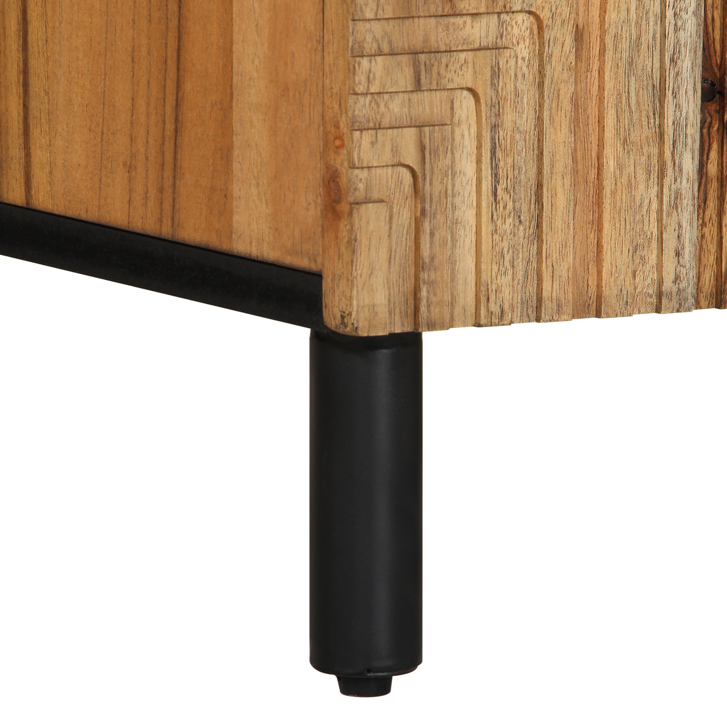 Tv Skab Med Skuffe Brun 105 X 33.5 X 46 Cm Massivt Akacietræ