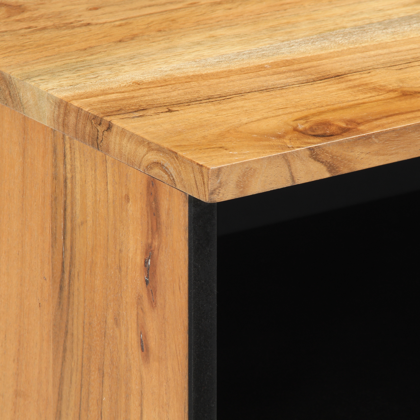 Tv-Skab Med Skuffe Brun 80 X 33,5 X 46 Cm Massivt Akacietræ