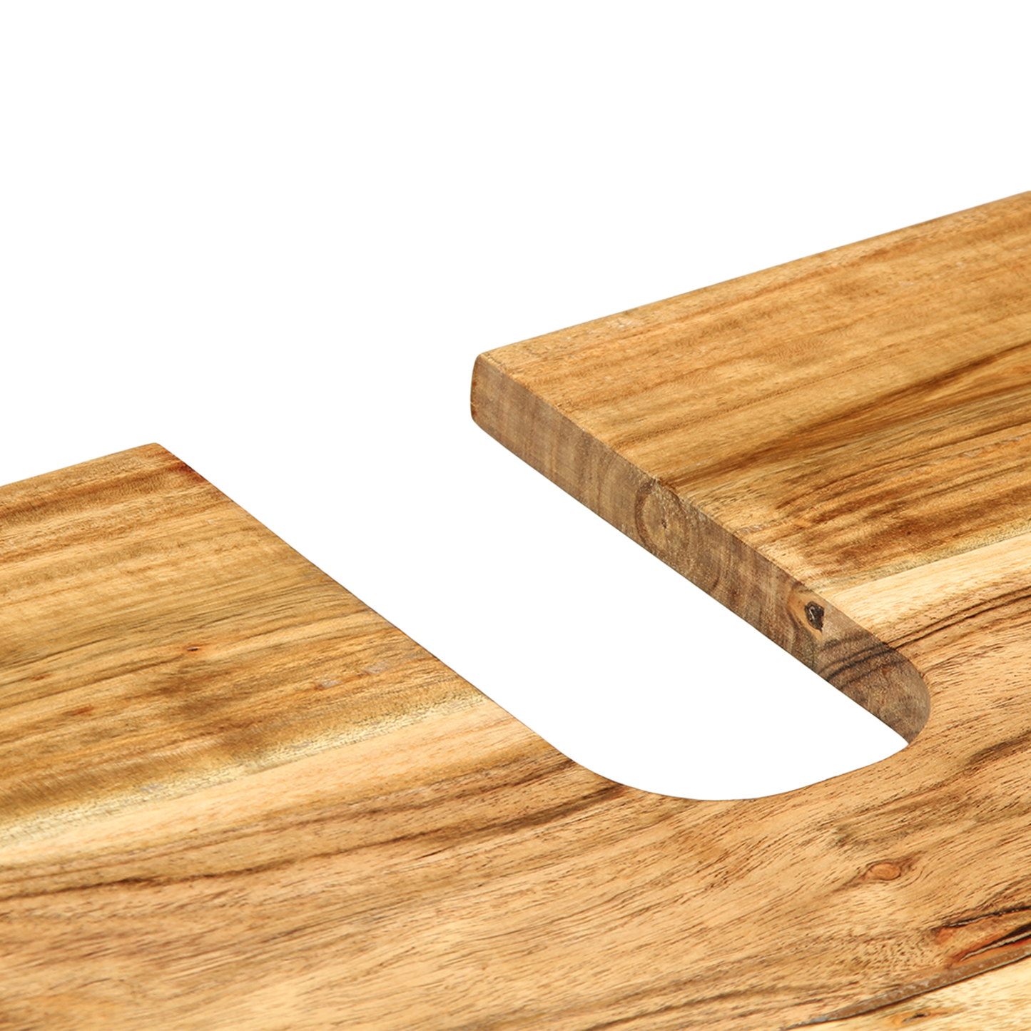 Badeværelsesskabs Vaskeskab Med Hylde Brun Massivt Akacietræ