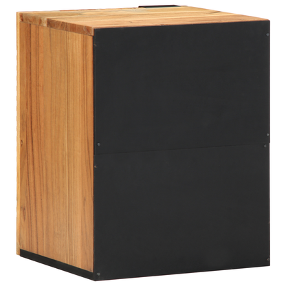 Badeværelsesskab Brun 38 X 33.5 X 48 Cm Massivt Akacietræ