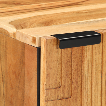 Badevægskab Med Hylde Brun 38 X 33,5 X 58 Cm Massivt Akacietræ