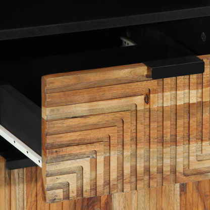 Badeværelsesskab Brun 38 X 33 X 160 Cm Massivt Akacietræ