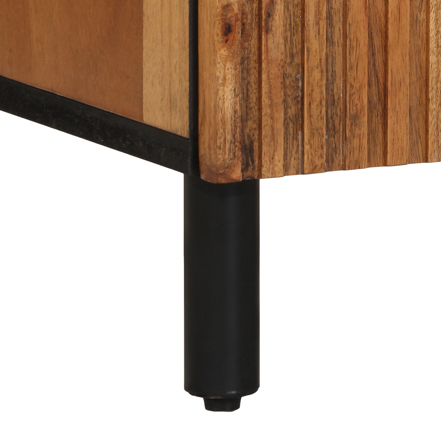 Sidebord Med Hylde Brun 40 X 33 X 75 Cm Massivt Akacietræ